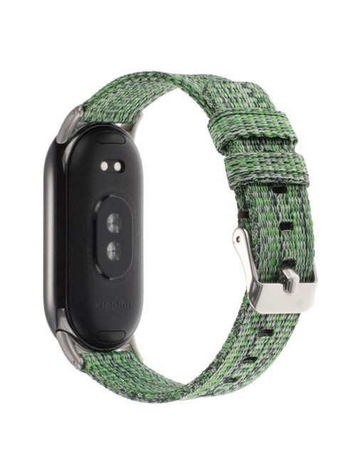 For Xiaomi Mi Band 9 NFC / Mi Band 9 / Smart Band 8 NFC / Smart Band 8 Nylon Watch Strap Adjustable Wrist Band Replacement - Green