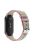 For Xiaomi Mi Band 9 NFC / Mi Band 9 / Smart Band 8 NFC / Smart Band 8 Nylon Watch Strap Adjustable Wrist Band Replacement - Pink+Colorful Stripes