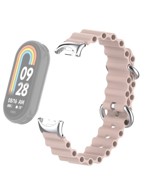 For Xiaomi Mi Band 9 NFC / Mi Band 9 / Smart Band 8 NFC / Smart Band 8 Ocean Band Adjustable Loop Sport Watch Strap with Connector - Heather