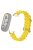 For Xiaomi Mi Band 9 NFC / Mi Band 9 / Smart Band 8 NFC / Smart Band 8 Ocean Band Adjustable Loop Sport Watch Strap with Connector - Yellow