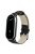 For Xiaomi Mi Band 9 NFC / Mi Band 9 / Smart Band 8 NFC / Smart Band 8 Replacement Strap Bamboo Texture Cowhide Leather Band - Black