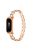 For Xiaomi Mi Band 9 NFC / Mi Band 9 / Smart Band 8 NFC / Smart Band 8 Rhinestone Decor Metal Watch Strap Replacement Smartwatch Band - Rose Gold