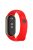 For Xiaomi Mi Band 9 NFC / Mi Band 9 / Smart Band 8 NFC / Smart Band 8 Silicone Watch Bands Strap with Metal Connector - Red