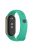 For Xiaomi Mi Band 9 NFC / Mi Band 9 / Smart Band 8 NFC / Smart Band 8 Silicone Watch Bands Strap with Metal Connector - Teal Green