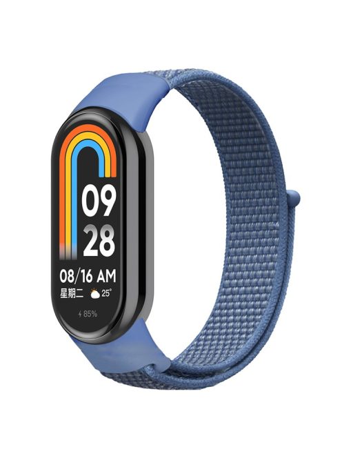 For Xiaomi Mi Band 9 NFC / Mi Band 9 / Smart Band 8 NFC / Smart Band 8 Soft Nylon Watch Band Adjustable Sport Wrist Strap - Cape Blue