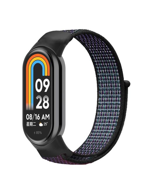 For Xiaomi Mi Band 9 NFC / Mi Band 9 / Smart Band 8 NFC / Smart Band 8 Soft Nylon Watch Band Adjustable Sport Wrist Strap - Grape Purple