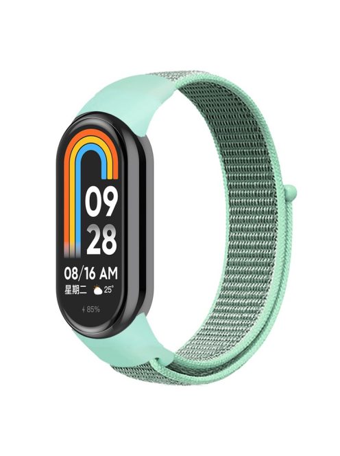 For Xiaomi Mi Band 9 NFC / Mi Band 9 / Smart Band 8 NFC / Smart Band 8 Soft Nylon Watch Band Adjustable Sport Wrist Strap - Green