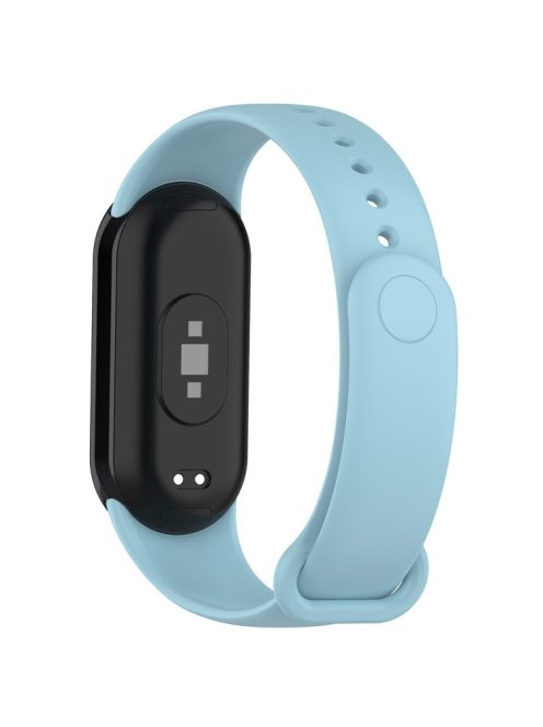 For Xiaomi Mi Band 9 NFC / Mi Band 9 / Smart Band 8 NFC / Smart Band 8 Solid Color Silicone Watch Strap Replacement Wrist Band - Baby Blue