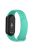 For Xiaomi Mi Band 9 NFC / Mi Band 9 / Smart Band 8 NFC / Smart Band 8 Solid Color Silicone Watch Strap Replacement Wrist Band - Cyan