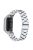 For Xiaomi Mi Band 9 NFC / Mi Band 9 / Smart Band 8 NFC / Smart Band 8 Stainless Steel 3 Beads Watch Band Replacement Wrist Strap - Silver