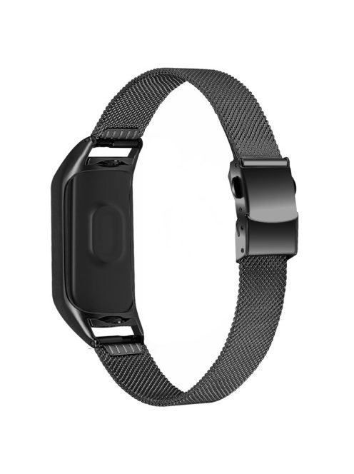 For Xiaomi Mi Band 9 NFC / Mi Band 9 / Smart Band 8 NFC / Smart Band 8 Stainless Steel Milanese Mesh Strap Adjustable Watch Band - Black