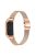 For Xiaomi Mi Band 9 NFC / Mi Band 9 / Smart Band 8 NFC / Smart Band 8 Stainless Steel Milanese Mesh Strap Adjustable Watch Band - Rose Gold