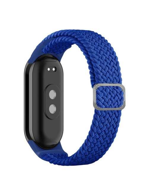 For Xiaomi Mi Band 9 NFC / Mi Band 9 / Smart Band 8 NFC / Smart Band 8 Stretchy Nylon Watch Band Adjustable Braided Sport Strap - Blue