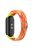 For Xiaomi Mi Band 9 NFC / Mi Band 9 / Smart Band 8 NFC / Smart Band 8 Stretchy Nylon Watch Band Adjustable Braided Sport Strap - Colorful Orange