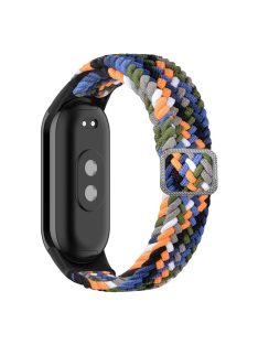   For Xiaomi Mi Band 9 NFC / Mi Band 9 / Smart Band 8 NFC / Smart Band 8 Stretchy Nylon Watch Band Adjustable Braided Sport Strap - Denim