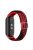 For Xiaomi Mi Band 9 NFC / Mi Band 9 / Smart Band 8 NFC / Smart Band 8 Stretchy Nylon Watch Band Adjustable Braided Sport Strap - Red+Black