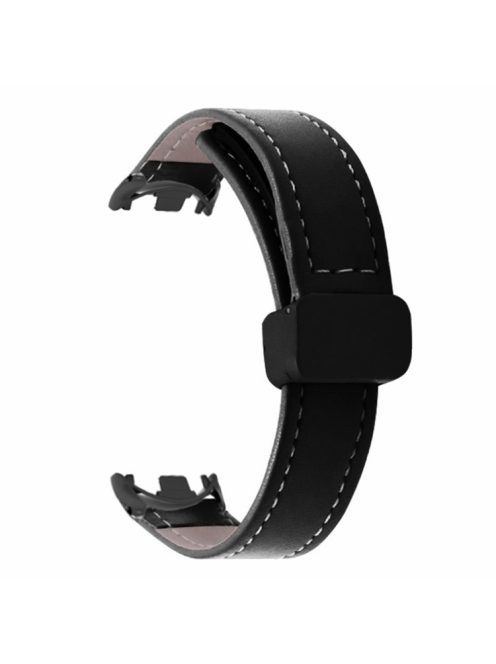 For Xiaomi Mi Band 9 NFC / Mi Band 9 / Smart Band 8 NFC / Smart Band 8 Watch Band  Folding Buckle Sport Strap with Black Connector - Black