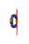 For Xiaomi Mi Band 9 NFC / Mi Band 9 / Smart Band 8 NFC / Smart Band 8 Watch Band Braided Rope Bracelet - Orange+Sapphire