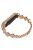 For Xiaomi Mi Band 9 NFC / Mi Band 9 / Smart Band 8 NFC / Smart Band 8 Watch Band Strap Rhinestone Decor Clover Bracelet - Rose Gold