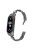 For Xiaomi Mi Band 9 NFC / Mi Band 9 / Smart Band 8 NFC / Smart Band 8 Watch Bracelet Rhinestones Decor Metal Strap Replacement - Black