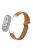 For Xiaomi Mi Band 9 NFC / Mi Band 9 / Smart Band 8 NFC / Smart Band 8 Watch Strap Leather Watch Band Bracelet with Connector - Brown