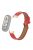 For Xiaomi Mi Band 9 NFC / Mi Band 9 / Smart Band 8 NFC / Smart Band 8 Watch Strap Leather Watch Band Bracelet with Connector - Red