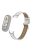 For Xiaomi Mi Band 9 NFC / Mi Band 9 / Smart Band 8 NFC / Smart Band 8 Watch Strap Leather Watch Band Bracelet with Connector - White