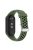 For Xiaomi Mi Band 9 NFC / Mi Band 9 / Smart Band 8 NFC / Smart Band 8 Watch Straps Silicone Band with Stainless Steel Connector - Army Green+Black