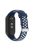 For Xiaomi Mi Band 9 NFC / Mi Band 9 / Smart Band 8 NFC / Smart Band 8 Watch Straps Silicone Band with Stainless Steel Connector - Blue+White