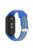 For Xiaomi Mi Band 9 NFC / Mi Band 9 / Smart Band 8 NFC / Smart Band 8 Watch Straps Silicone Band with Stainless Steel Connector - Blue+Yellow