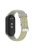 For Xiaomi Mi Band 9 NFC / Mi Band 9 / Smart Band 8 NFC / Smart Band 8 Watch Straps Silicone Band with Stainless Steel Connector - Grey+Yellow