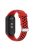 For Xiaomi Mi Band 9 NFC / Mi Band 9 / Smart Band 8 NFC / Smart Band 8 Watch Straps Silicone Band with Stainless Steel Connector - Red+Black