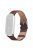 For Xiaomi Mi Band 9 NFC / Mi Band 9 / Smart Band 8 NFC / Smart Band 8 Wrist Strap Woven Texture Cowhide Leather Band - Brown