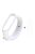 For Xiaomi Mi Smart Band 4 / Mi Band 3 Adjustable Soft Silicone Watch Band + Full Covering TPU Screen Protector - White