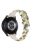 For Xiaomi Mi Watch Color/Haylou Solar LS05 Soft Genuine Cowhide Leather Wristband Leopard Texture Watch Strap - Army Green/Leopard