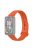 For Xiaomi Redmi Smart Band Pro Solid Color Soft Silicone Watch Band Adjustable Wrist Strap - Orange