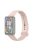 For Xiaomi Redmi Smart Band Pro Solid Color Soft Silicone Watch Band Adjustable Wrist Strap - Pink