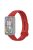 For Xiaomi Redmi Smart Band Pro Solid Color Soft Silicone Watch Band Adjustable Wrist Strap - Red