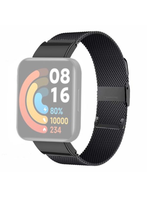 For Xiaomi Redmi Watch 2 / Watch 2 Lite Mesh Milanese Band Stainless Steel Watch Strap - Black