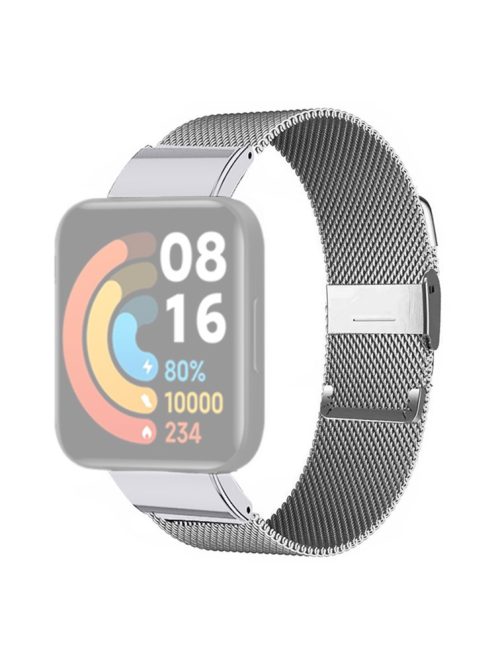 For Xiaomi Redmi Watch 2 / Watch 2 Lite Mesh Milanese Band Stainless Steel Watch Strap - Silver