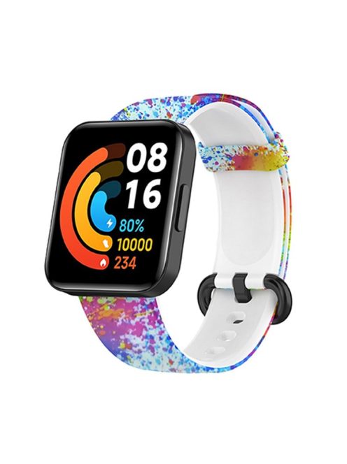 For Xiaomi Redmi Watch 2 Lite Pattern Printed Watchband Adjustable Silicone Smart Watch Strap - Colorful Print