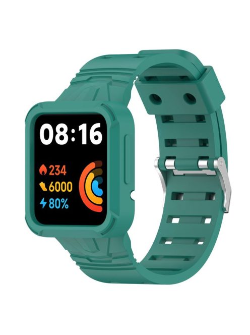 For Xiaomi Redmi Watch 2 Lite/Mi Watch Lite2/Lite1 Universal Silicone Watchband Wrist Strap Sports Watch Quick Release Watch Band Case with Buckle - Green