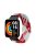 For Xiaomi Redmi Watch 2 Replacement Wrist Band Braided Nylon Elastic Smart Watch Strap with Metal Connector - Red/White