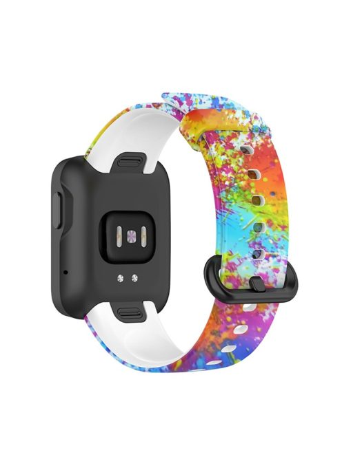 For Xiaomi Redmi Watch 2/Horloge 2 Pattern Printed Silicone Watch Strap 21.6mm Quick Release Watch Band with Buckle for 5.5-8.7" Wrist - Color Painting