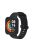 For Xiaomi Redmi Watch 2/Redmi Watch 2 Lite Solid Color Silicone Watch Band Strap + Drop-proof Watch Case - Black/Black/Black