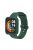 For Xiaomi Redmi Watch 2/Redmi Watch 2 Lite Solid Color Silicone Watch Band Strap + Drop-proof Watch Case - Pine Needle Green/Green/Green