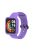 For Xiaomi Redmi Watch 2/Redmi Watch 2 Lite Solid Color Silicone Watch Band Strap + Drop-proof Watch Case - Purple/Black/Purple