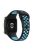 For Xiaomi Redmi Watch 3 / Mi Watch Lite 3 Watch Strap Dual-color Silicone Replacement Watch Bands - Black+Blue