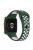 For Xiaomi Redmi Watch 3 / Mi Watch Lite 3 Watch Strap Dual-color Silicone Replacement Watch Bands - Blackish Green+White