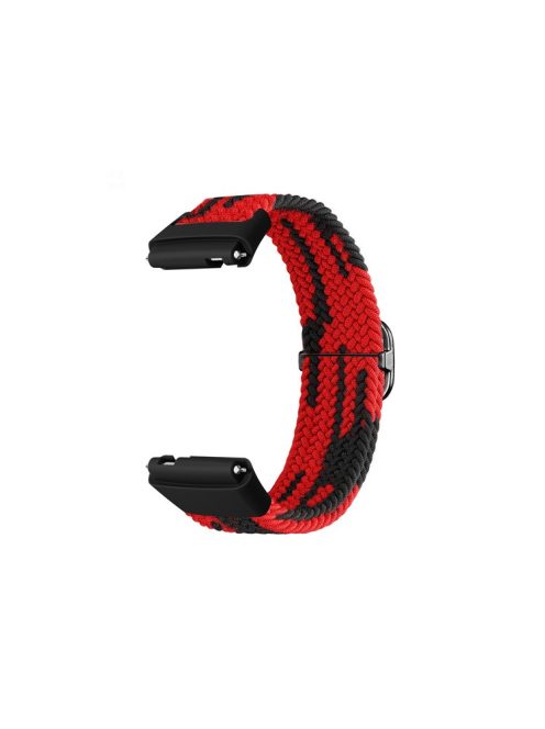 For Xiaomi Redmi Watch 3 Active Smart Watch Band Woven Replacement Strap - Black  /  Red